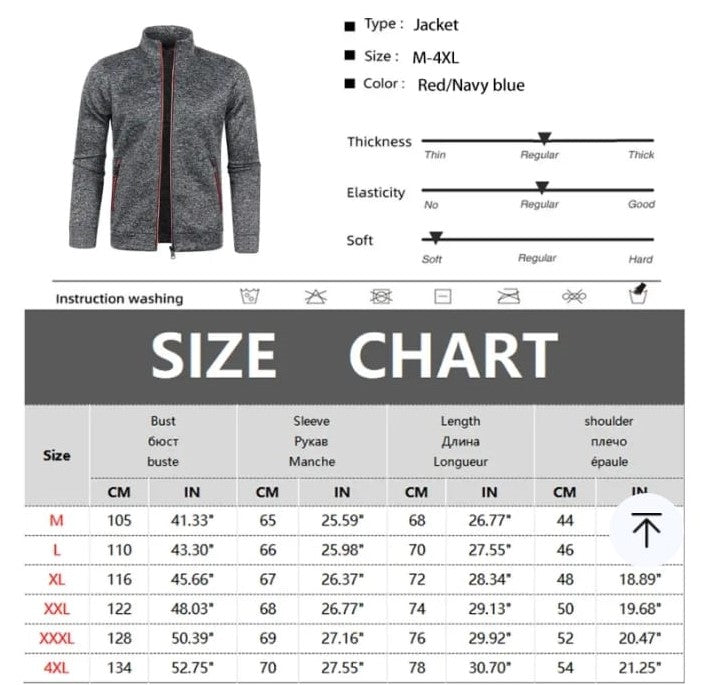 Mens Casual Windbreaker Outerwear Slim Fit Cotton Lightweight Zip Up Jackets